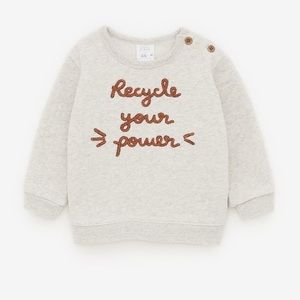 Zara text sweater